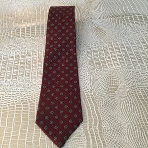 Paul Dione Silk 3D Pattern‎ Men's Red Neck Tie